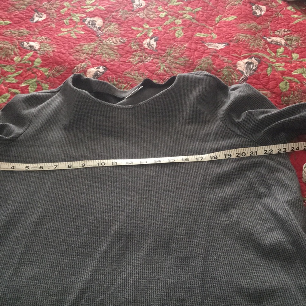 J Jill top gray houndstooth xl 3/4 sleeves - Picture 6 of 8